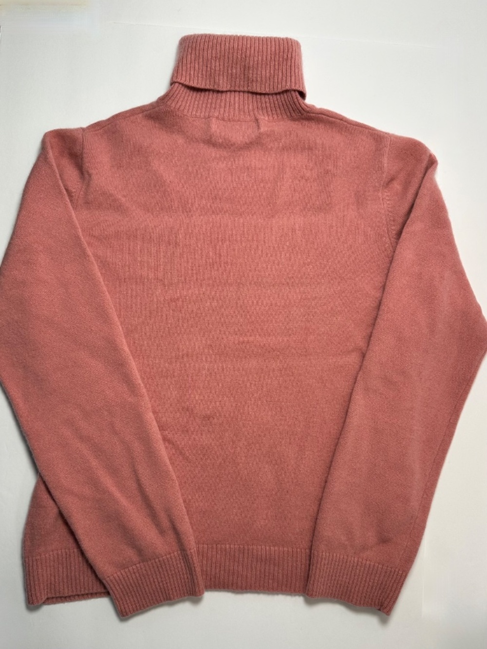 Marc Allan 100% Cashmere Sweater | Turtleneck | Pink Cozy Knit | Size L - Picture 8 of 13
